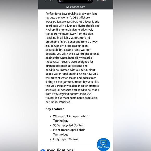 Gill bibs- coastal sport - Picture 5 of 6